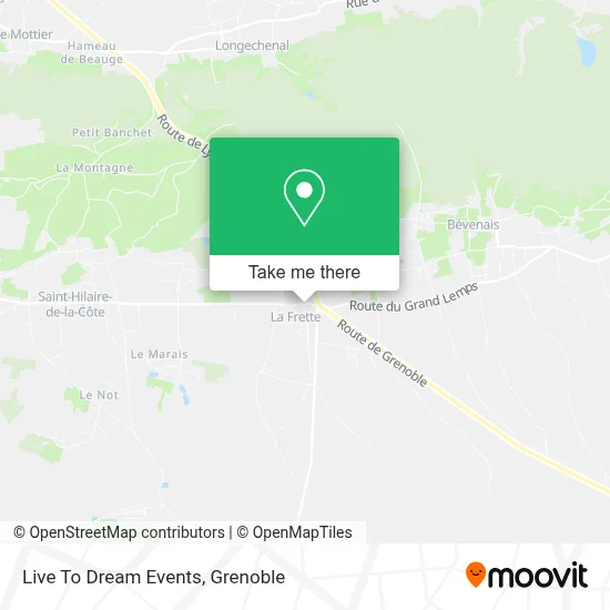 Live To Dream Events map