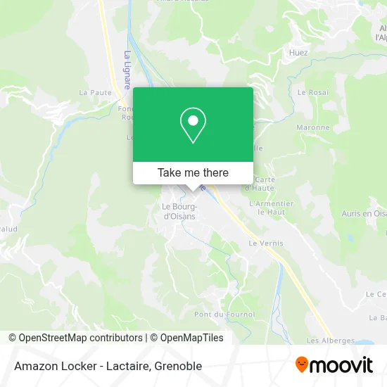 Amazon Locker - Lactaire map