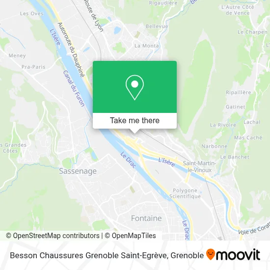 Besson Chaussures Grenoble Saint-Egrève map