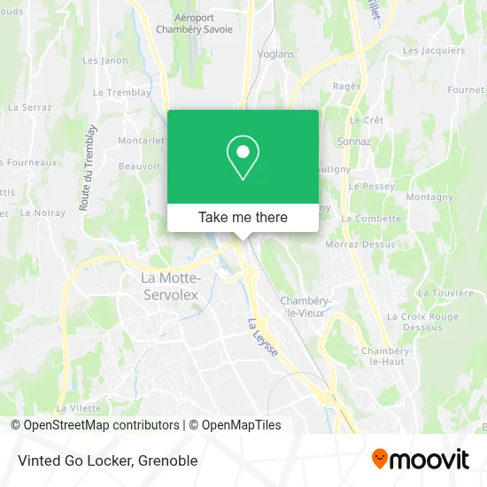 Vinted Go Locker map