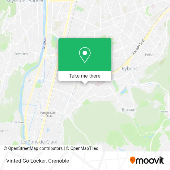 Vinted Go Locker map