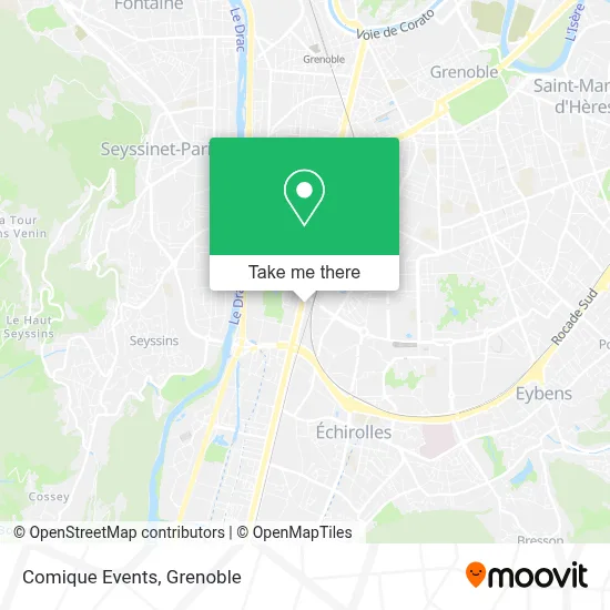 Comique Events map