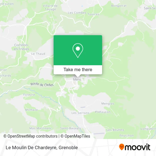 Le Moulin De Chardeyre map