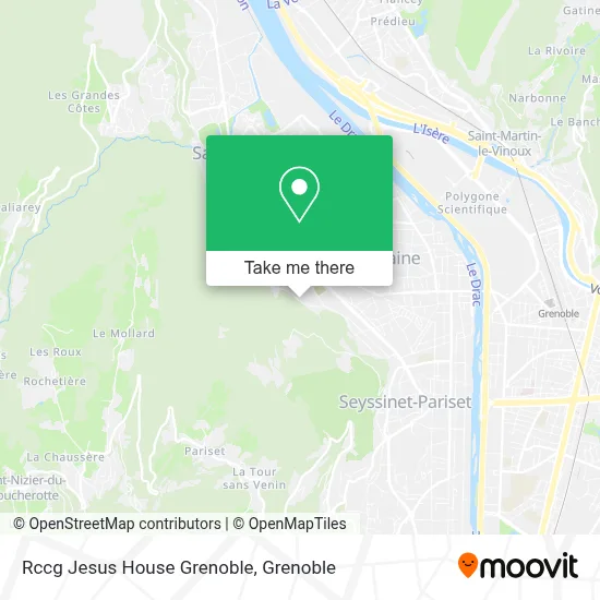 Rccg Jesus House Grenoble map