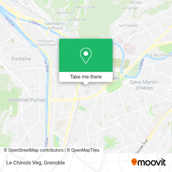 Le Chinois Veg map