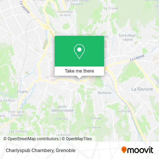 Charlyspub Chambery map