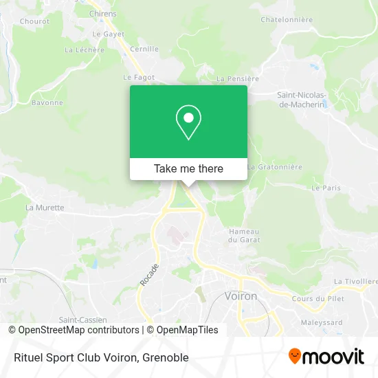 Rituel Sport Club Voiron map