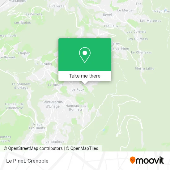 Le Pinet map
