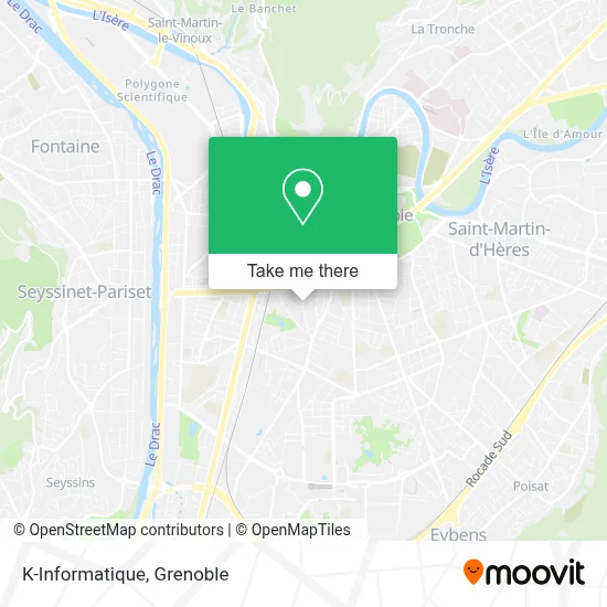 K-Informatique map