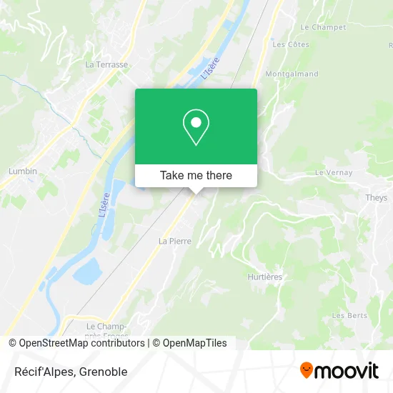 Récif'Alpes map