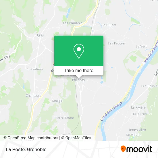 La Poste map