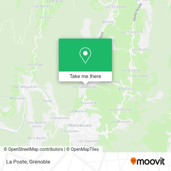 La Poste map