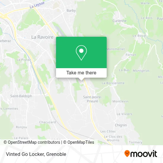 Vinted Go Locker map