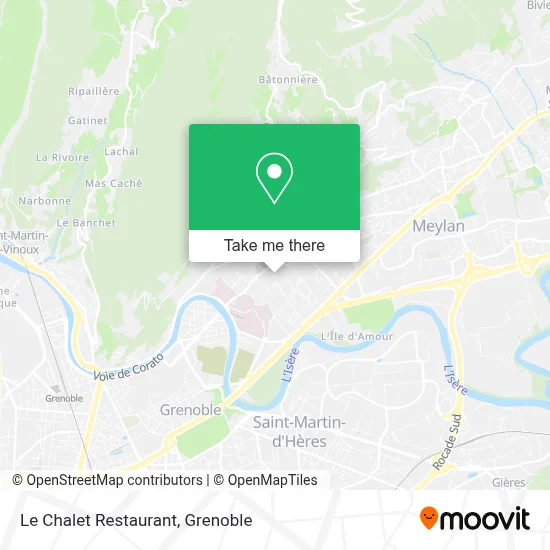 Le Chalet Restaurant map