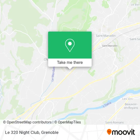 Le 320 Night Club map