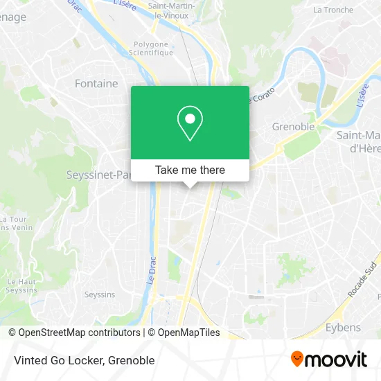 Vinted Go Locker map