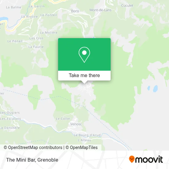 The Mini Bar map