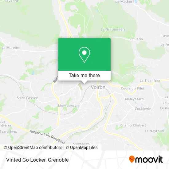 Vinted Go Locker map