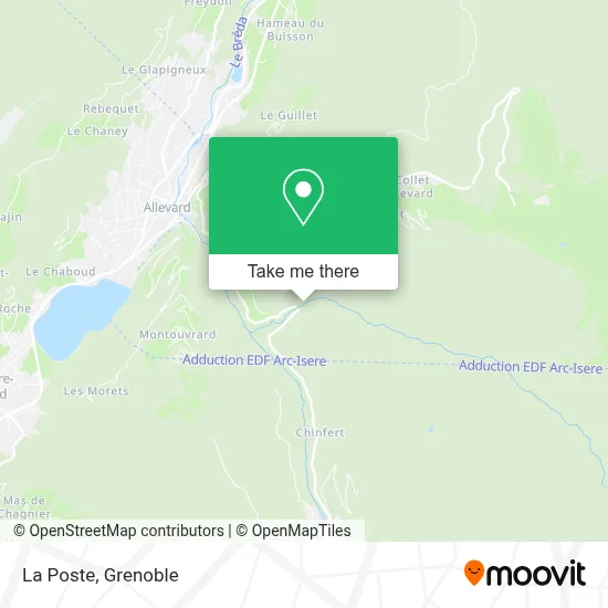 La Poste map