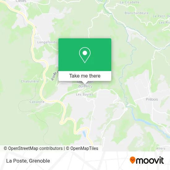 La Poste map
