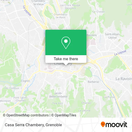 Casa Serra Chambery map