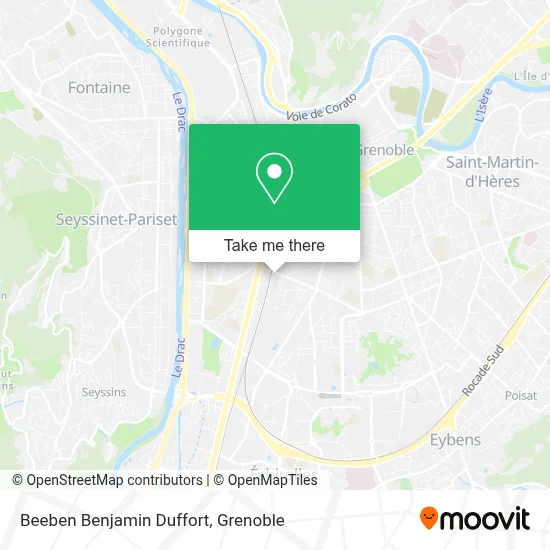 Beeben Benjamin Duffort map