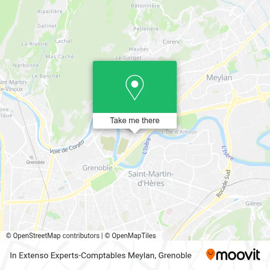 In Extenso Experts-Comptables Meylan map