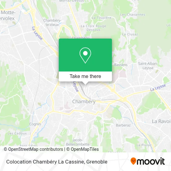 Colocation Chambéry La Cassine map