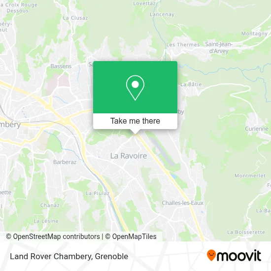 Land Rover Chambery map