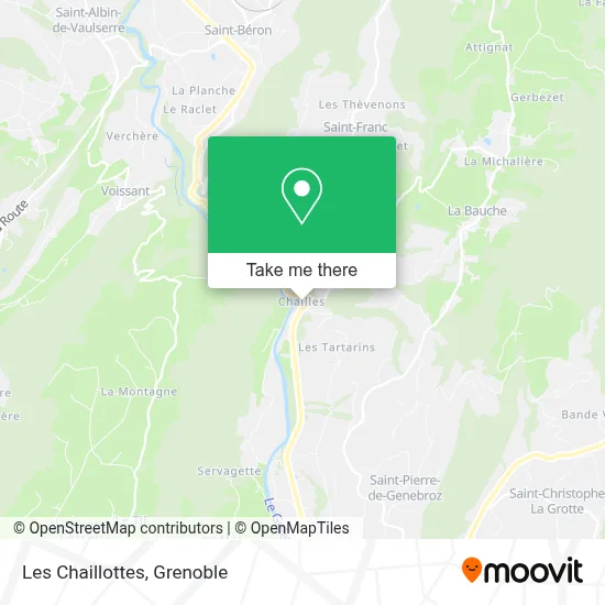 Les Chaillottes map
