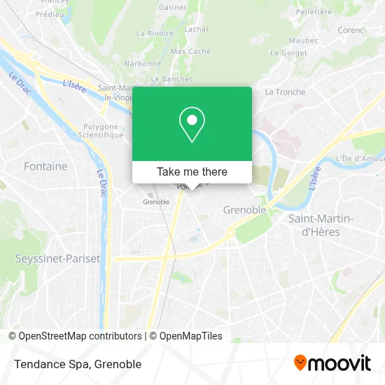 Tendance Spa map