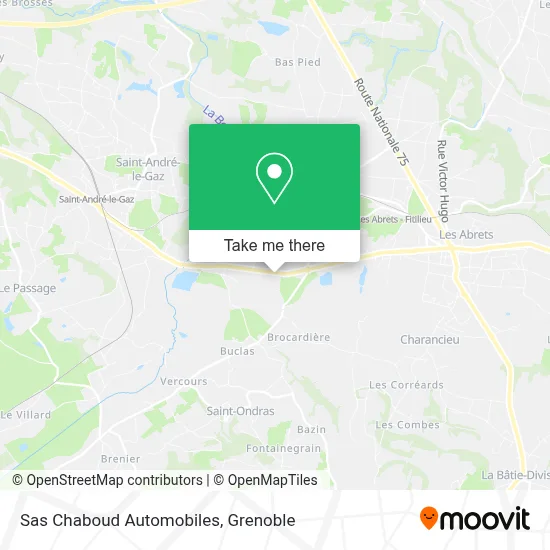 Sas Chaboud Automobiles map
