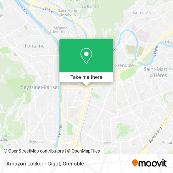 Amazon Locker - Gigot map