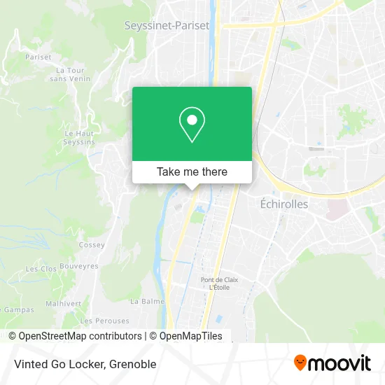 Vinted Go Locker map