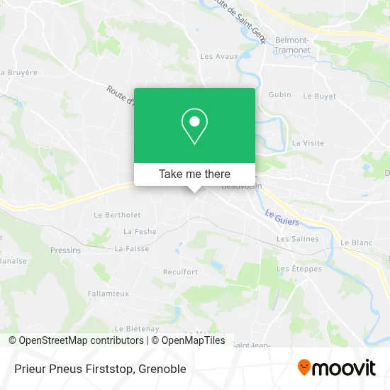 Prieur Pneus Firststop map