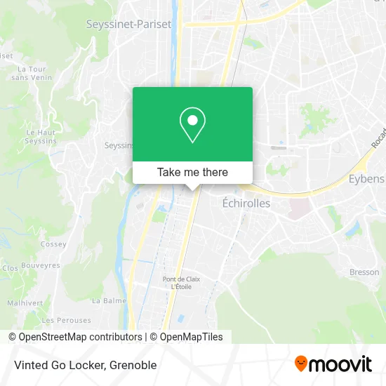 Vinted Go Locker map