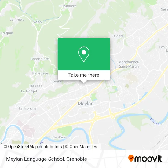 Meylan Language School map