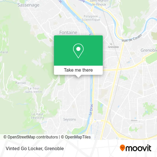 Vinted Go Locker map