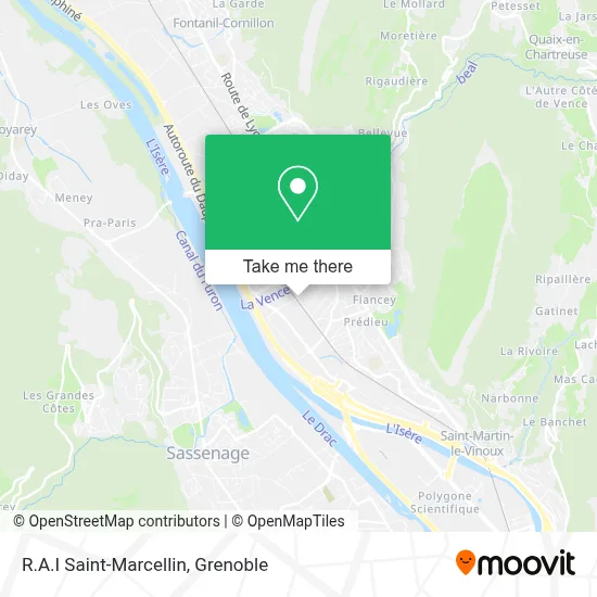 R.A.I Saint-Marcellin map