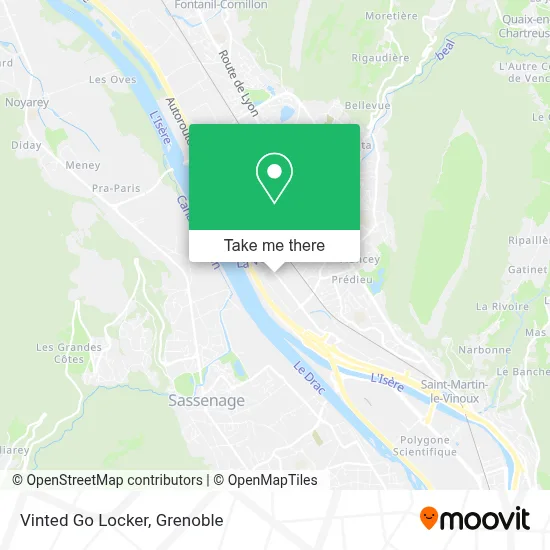 Vinted Go Locker map