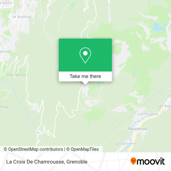 La Croix De Chamrousse map