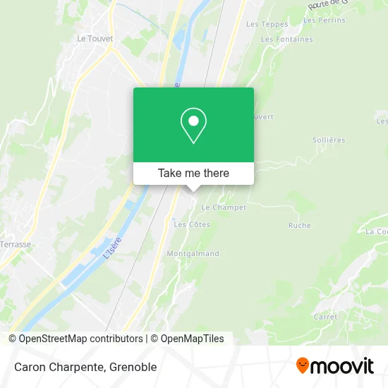 Caron Charpente map