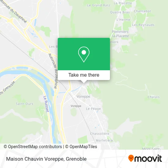 Maison Chauvin Voreppe map