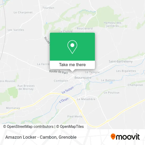 Amazon Locker - Cambon map