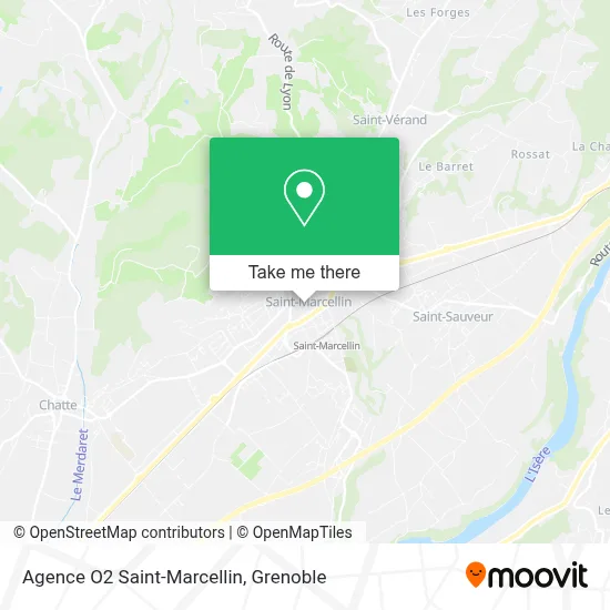 Agence O2 Saint-Marcellin map