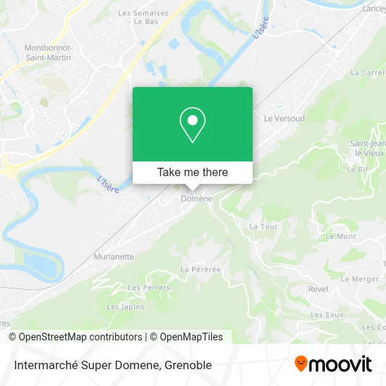 Intermarché Super Domene map