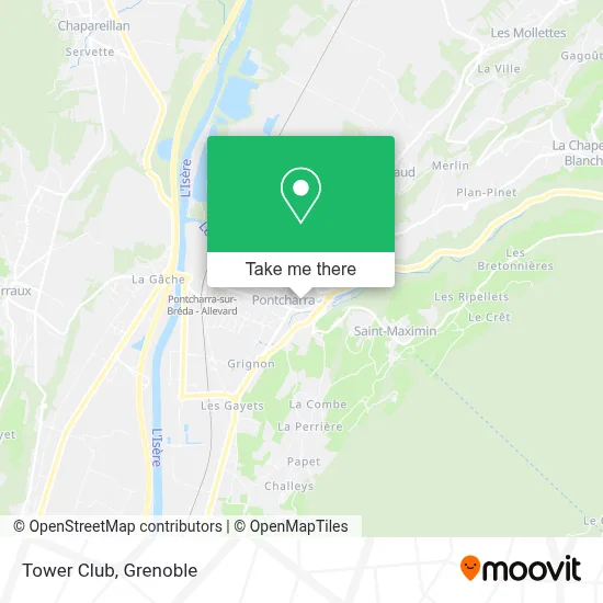Tower Club map