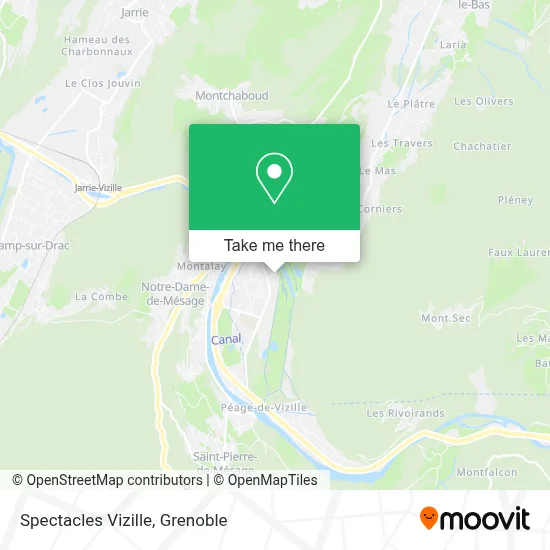 Spectacles Vizille map
