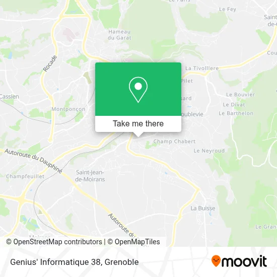Genius' Informatique 38 map