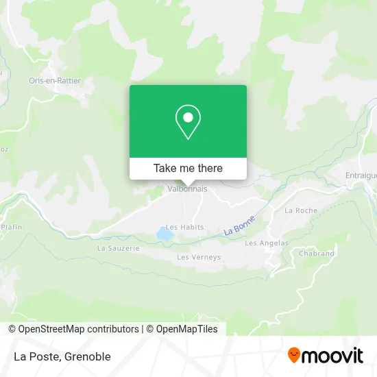 La Poste map